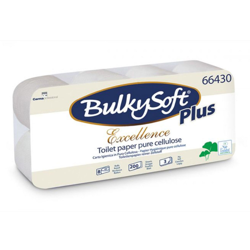 Papier toaletowy mocny 23m biały 3 warstwy Bulkysoft Excelence 96 rolek