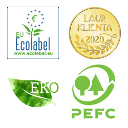 Papier toaletowy mini jumbo długi 170m biały gładki 2 warstwy Bulkysoft Premium 12 rolek