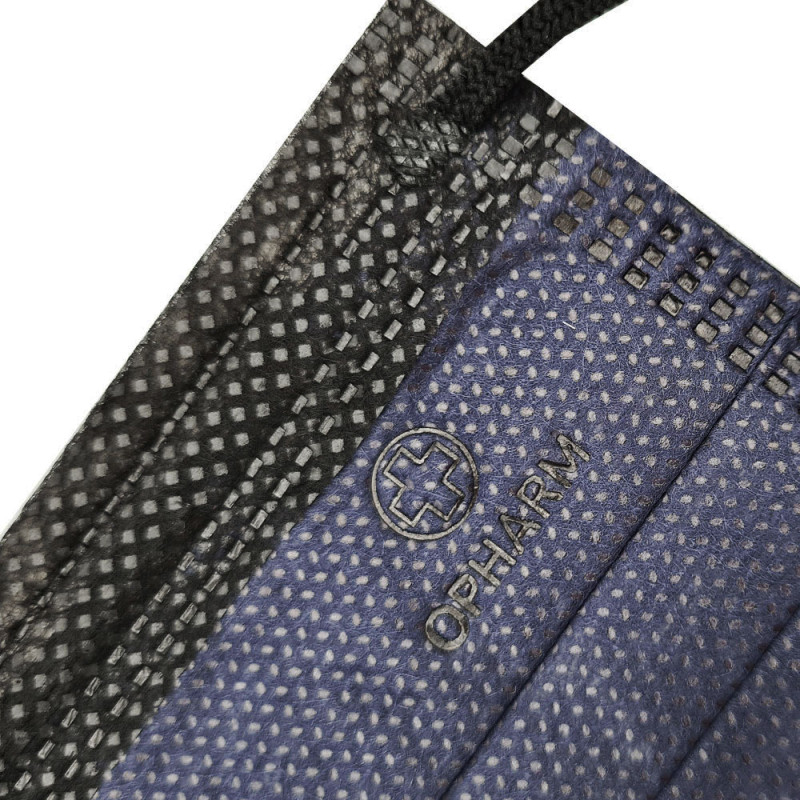 Maseczka chirurgiczna kolor granatowy na gumkę typ IIR Opharm 1200 szt