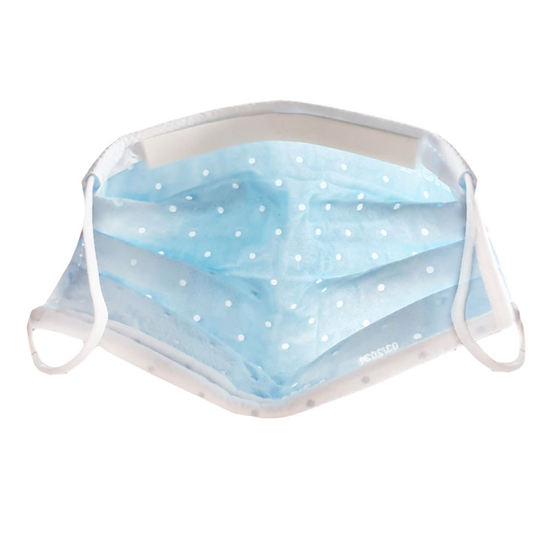 Maska z filtrem ffp3 AIR Bisaf na gumkę kolor biały 15 szt