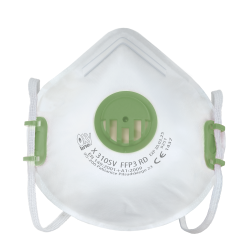 Maska z filtrem ffp3 z zaworkiem Oxyline X 310 SV FFP3 R D kolor biały 360 szt