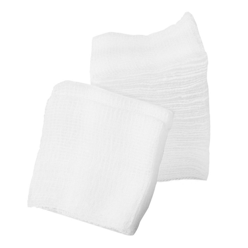 Kompres niejałowy 5x5 z gazy 16 warstw 13 nitek Matocomp 100szt torebka papierowa