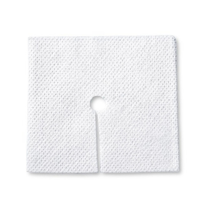 Kompresy tracheotomijne jałowe 7,5x7,5 nacięcie O z włókniny 40g 4 warstwy Matovlies 3szt blister + TAG