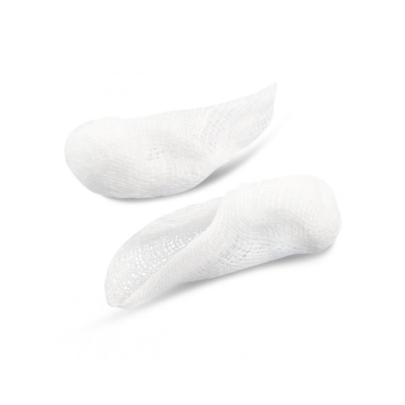 Tupfer jałowy z gazy 15cm x 15cm fasolka 17 nitek 3szt blister + TAG