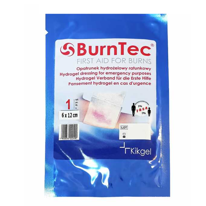 Opatrunek hydrożelowy ratunkowy 6cm x 12 cm BurnTec 1szt
