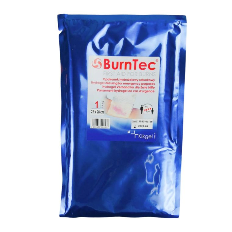 Opatrunek hydrożelowy ratunkowy 22cm x 28cm BurnTec 1szt