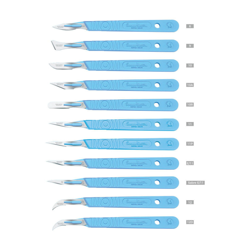 Skalpel chirurgiczny 18 sterylny 10szt stal nierdzewna Swann-Morton