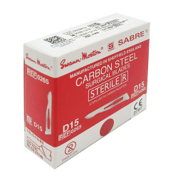 Ostrze chirurgiczne Sabre D/15 sterylne 100szt stal węglowa Swann-Morton