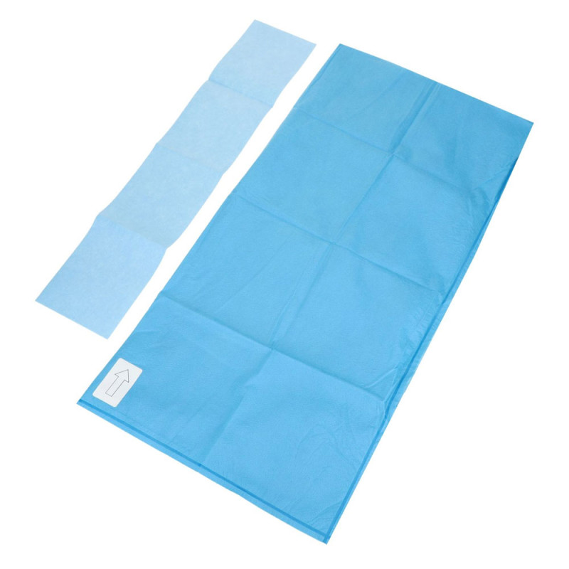 Osłona na kończynę 35cm x 120cm + taśma chirurgiczna 10x50cm 56g laminat jałowa Alphatex 1szt