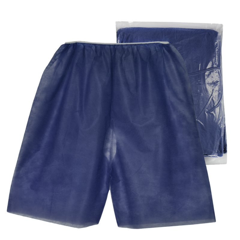 Spodenki do kolonoskopii dla pacjenta niebieskie flizelina 40g 10szt