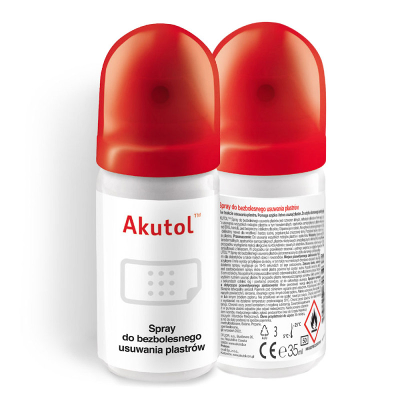 Spray do bezbolesnego usuwania plastrów Akutol 35ml 10szt