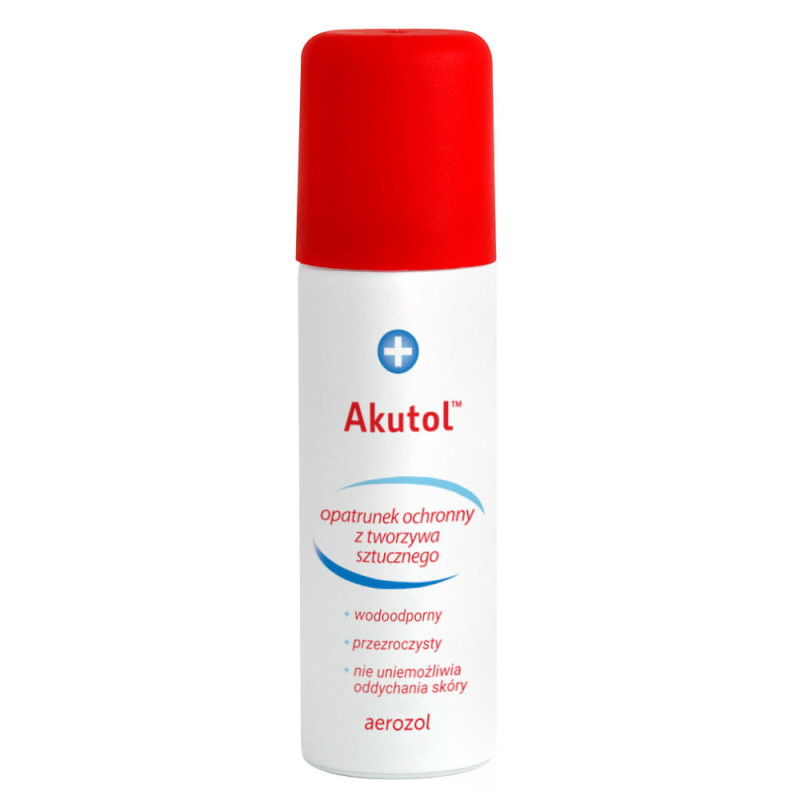 Opatrunek w sprayu Akutol opatrunek w sprayu na rany elastyczny plaster w aerozolu 60ml 1szt