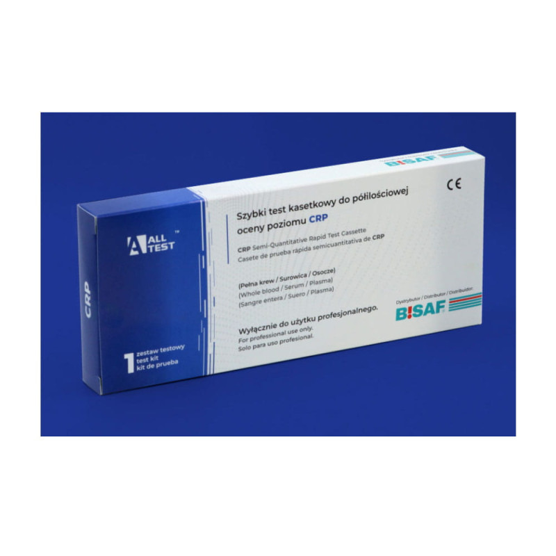 Test CRP kasetkowy do półilościowego oznaczenia białka CRP diagnostyka stanu zapalnego 1 szt