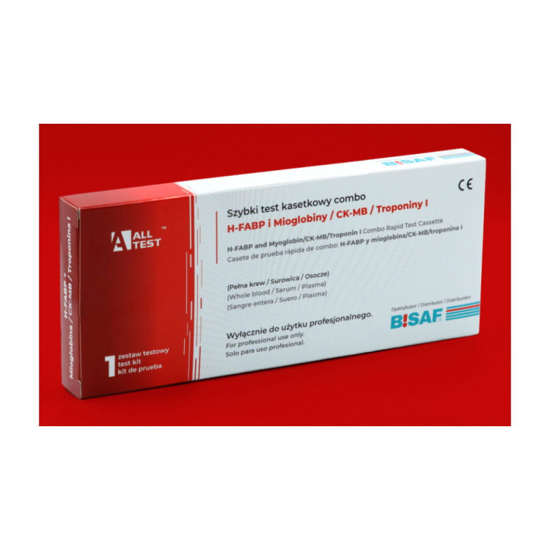 Combo test cardio - test kasetkowy na H-FABP i Mioglobiny / CK-MB / Troponiny I 1szt