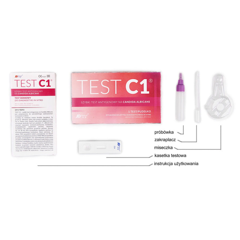Candida Albicans test C1 do samokontroli 1szt