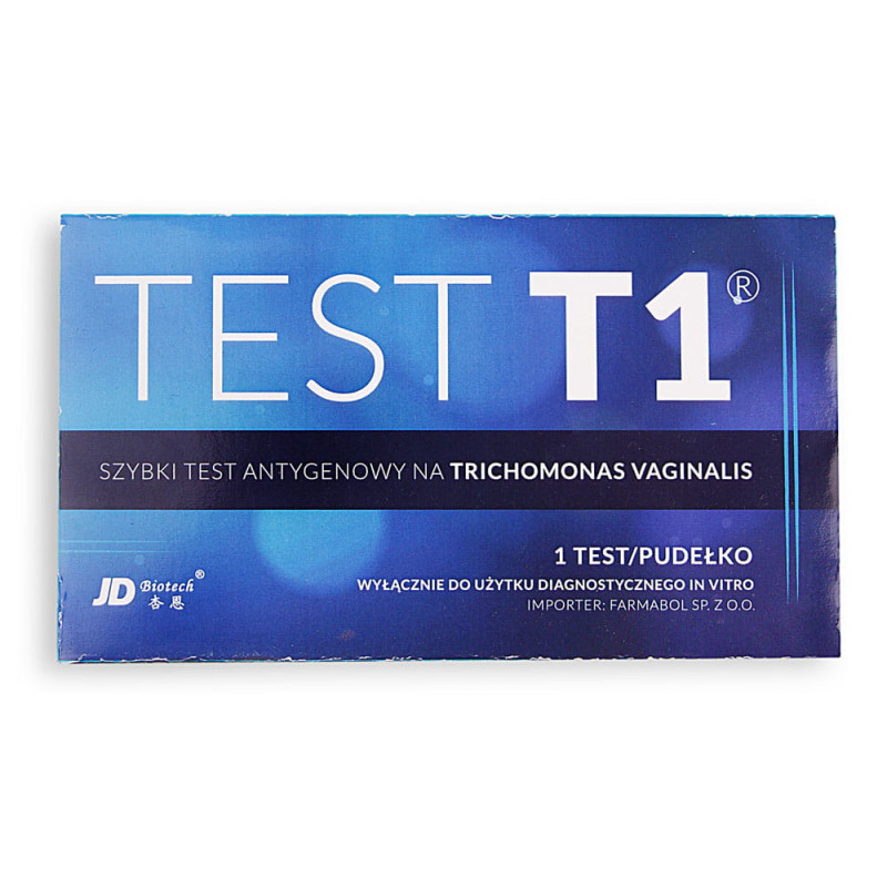 Trichomonas vaginalis test T1 do samokontroli na wykrycie rzęsistka pochwowego 1szt