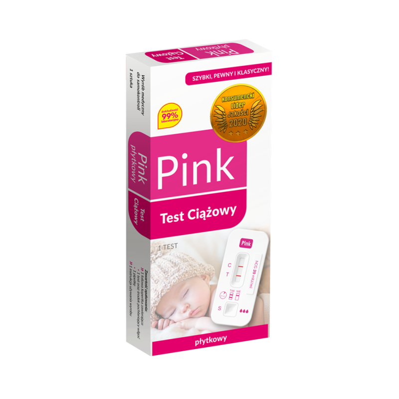 Test ciążowy płytkowy Pink 25 ml/U 1szt