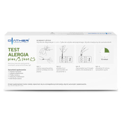 Test na alergie na sierść zwierząt ALERGIA pies-kot 1szt