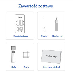 Test na alergie na sierść zwierząt ALERGIA pies-kot 1szt
