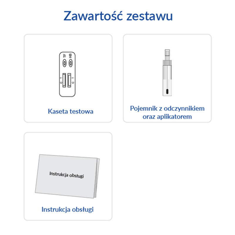 Krew utajona w kale FOB test combo (hemoglobina i transferyna) 1szt