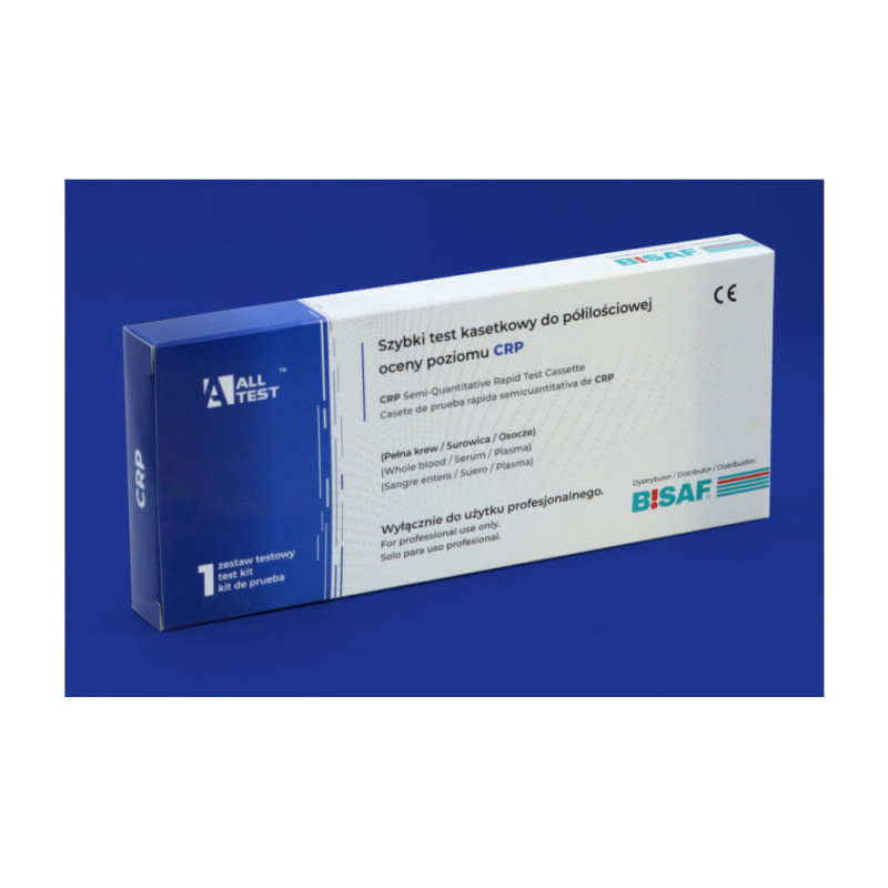 Test CRP kasetkowy do półilościowego oznaczenia białka CRP diagnostyka stanu zapalnego 100szt