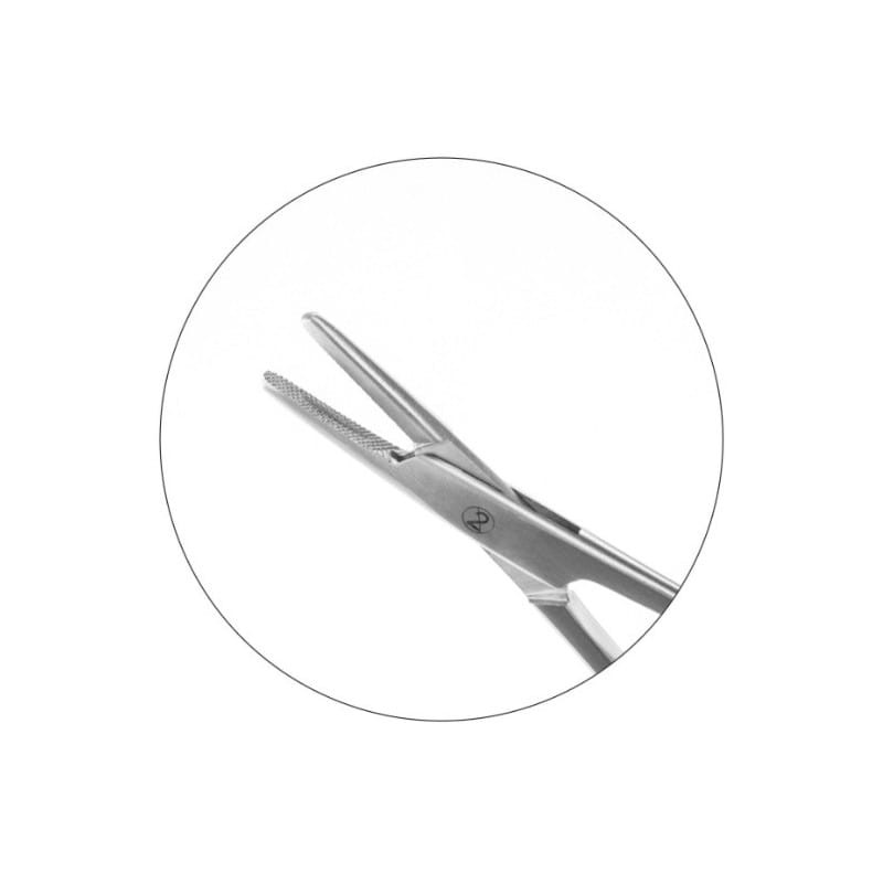 Kleszczyki metalowe do trzymania igły Webster proste 15cm jałowe 25 szt