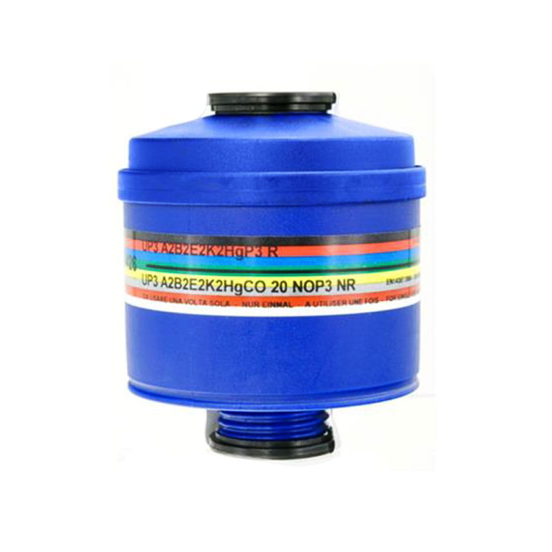 Filtropochłaniacz 203 UP3 A2-B2-E2-K2-Hg-CO-NO-P3 Spasciani 1szt