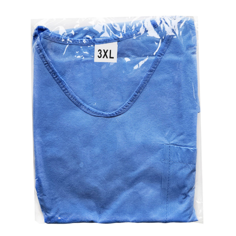 Ubranie chirurgiczne 3XL jednorazowe SMMS 45g z kieszeniami 50szt