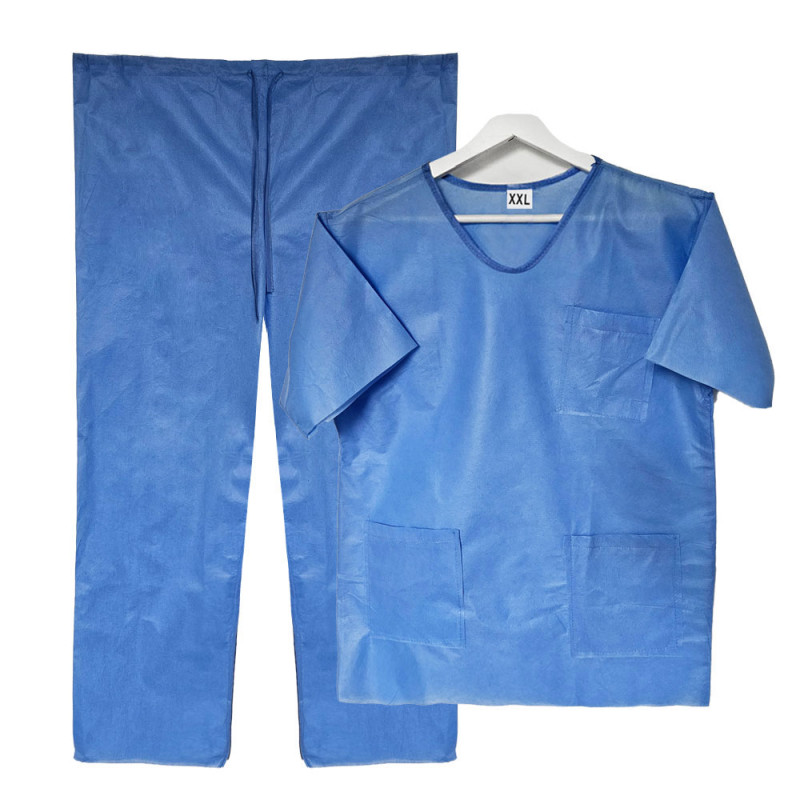 Ubranie chirurgiczne XXL jednorazowe SMMS 45g z kieszeniami 50szt