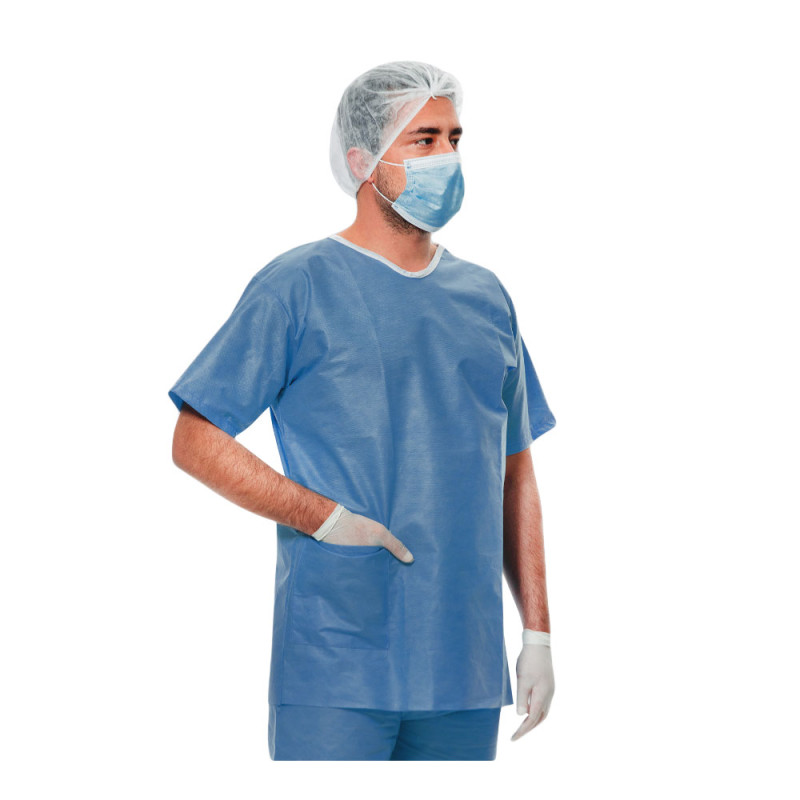 Ubranie chirurgiczne XXL jednorazowe SMMS 45g z kieszeniami 50szt