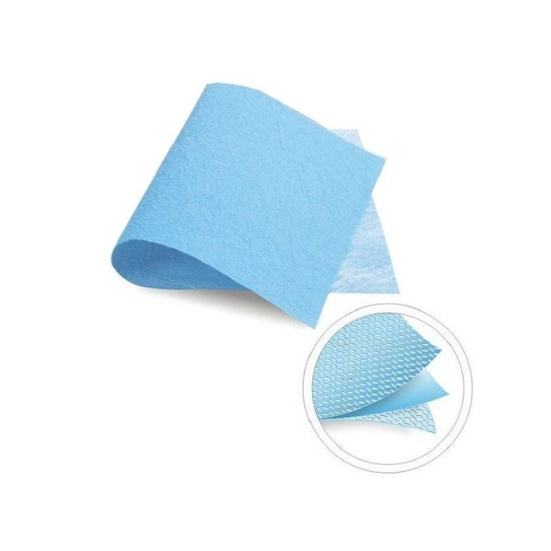 Serweta chirurgiczna 45cm x 45cm z otworem 5cm bez przylepca 73g laminat Blue Comfort 3w jałowa 1szt