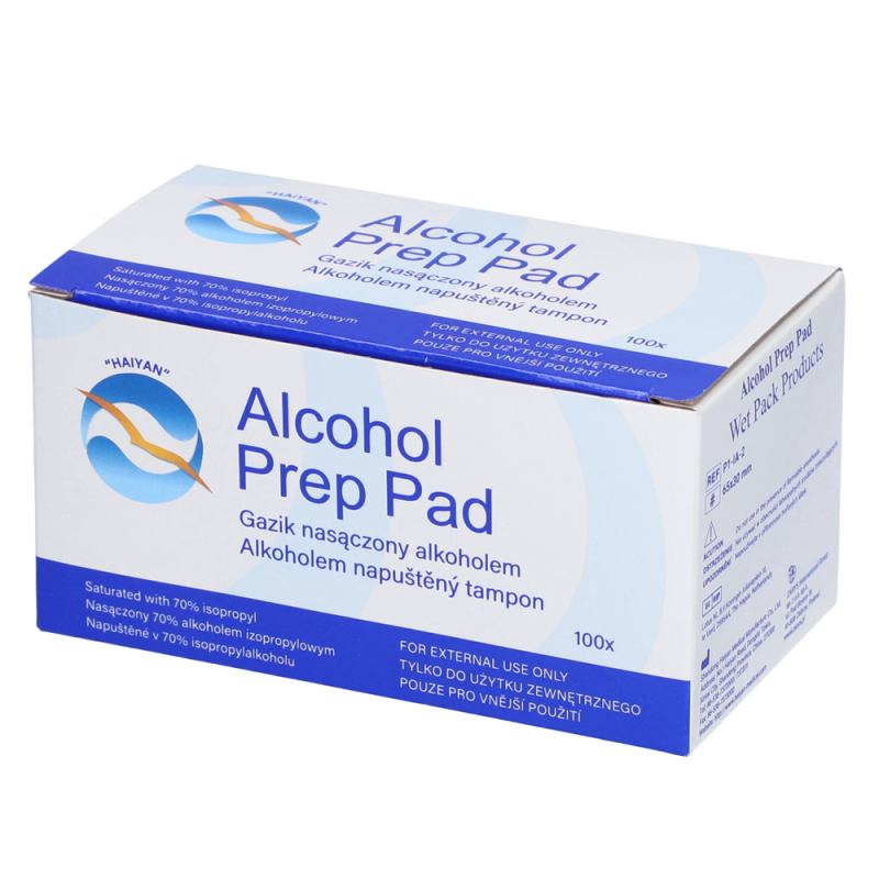 Gazik do dezynfekcji powierzchni nasączony alkoholem Alcohol Prep Pad 110mm x 90mm sterylny 100 szt