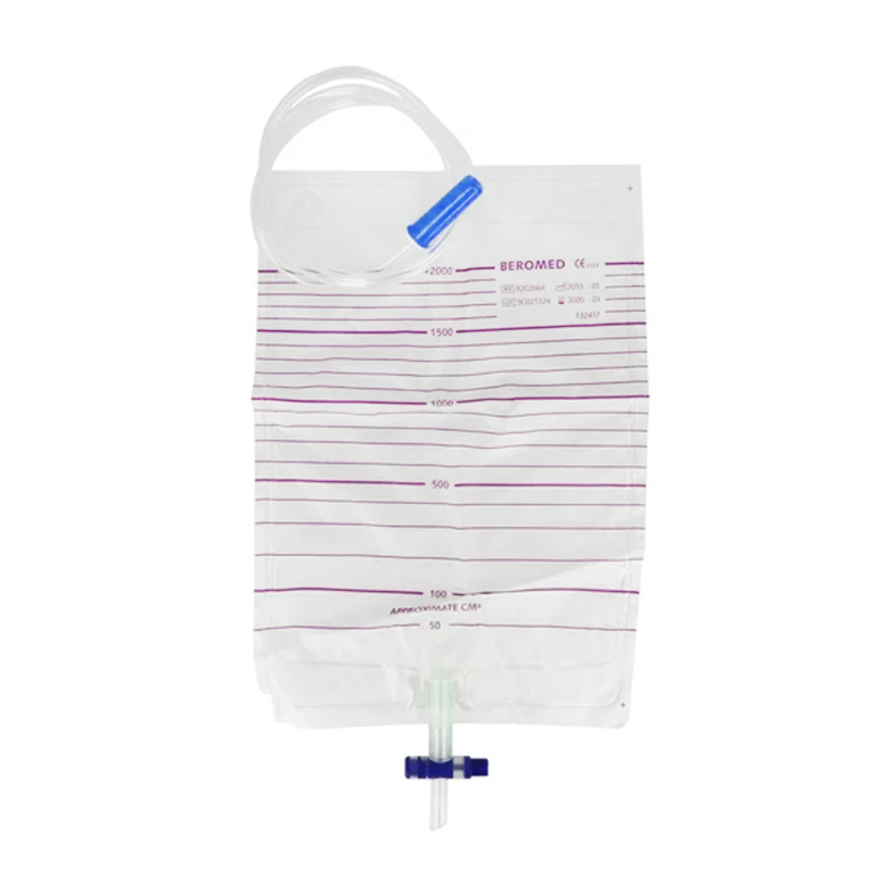 Sterylny worek na mocz Beromed 2l z drenem 90cm 10szt x 25op