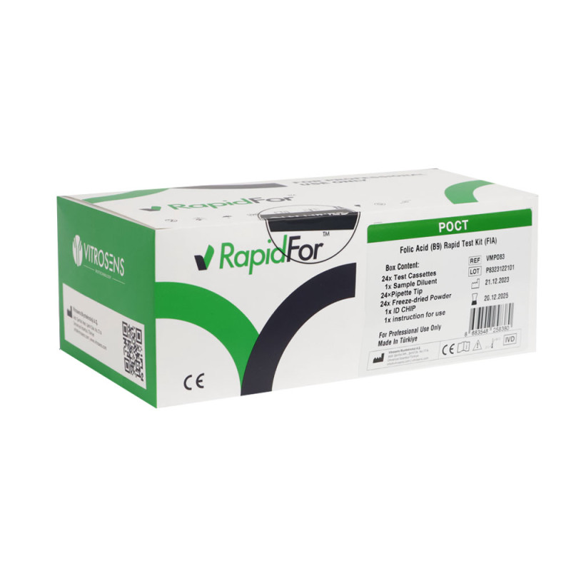 Test kwas foliowy - witamina B9 - do analizatora BISAF zestaw 24szt