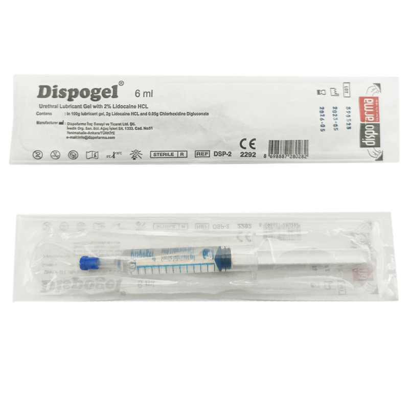 Żel znieczulający z lidokainą 2% do cewnikowania Dispogel 6ml w strzykawce sterylny 50szt