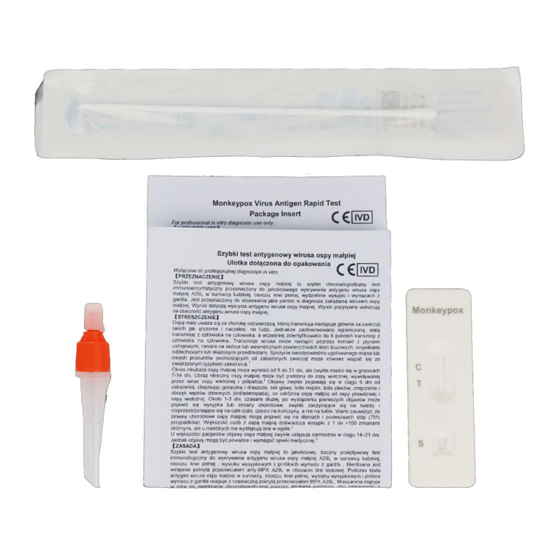 Test MPOX - małpia ospa - test na przeciwciała IgG/IgM MPOX 1 szt