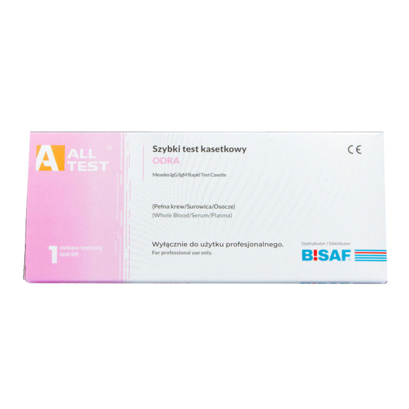 Szybki test na odrę test kasetkowy do oznaczania przeciwciał IgG/IgM Odry 1szt