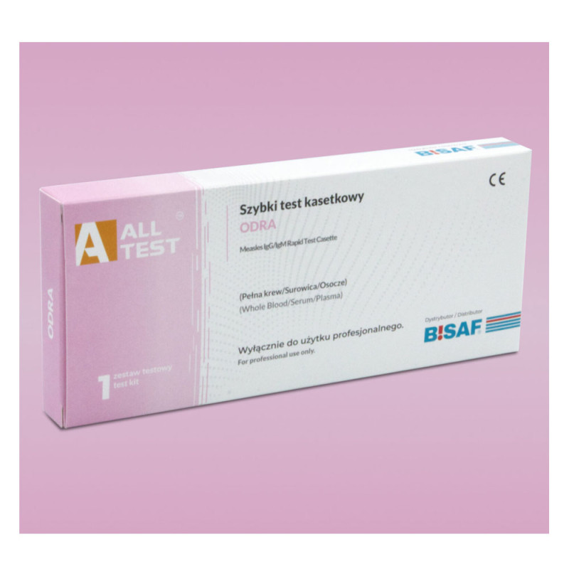 Szybki test na odrę test kasetkowy do oznaczania przeciwciał IgG/IgM Odry 1szt