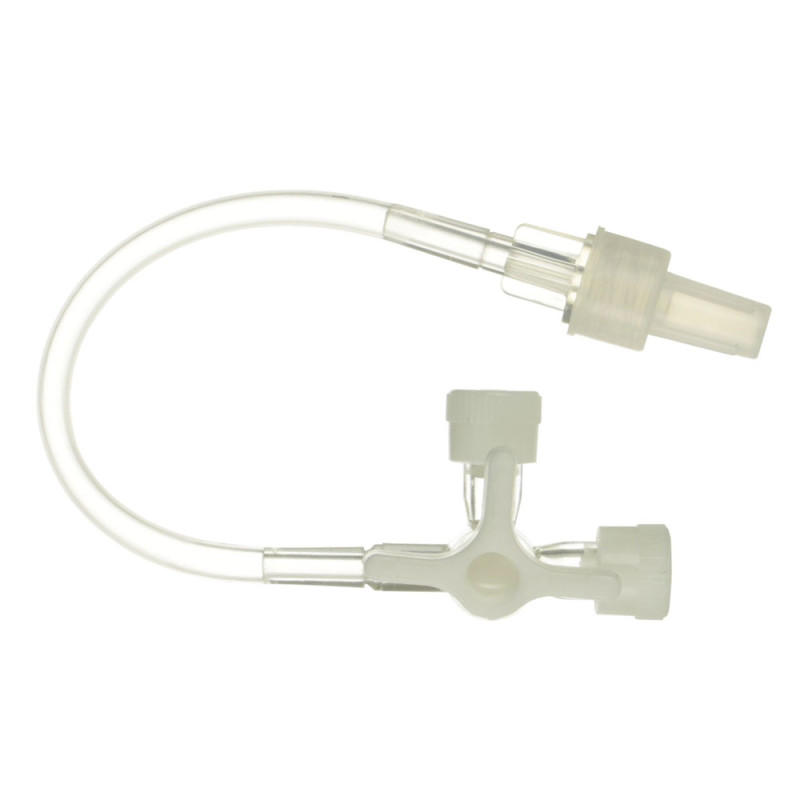 Kranik trójdrożny z przedłużaczem 10cm KD-LINE luer lock średnica 3mm 50szt