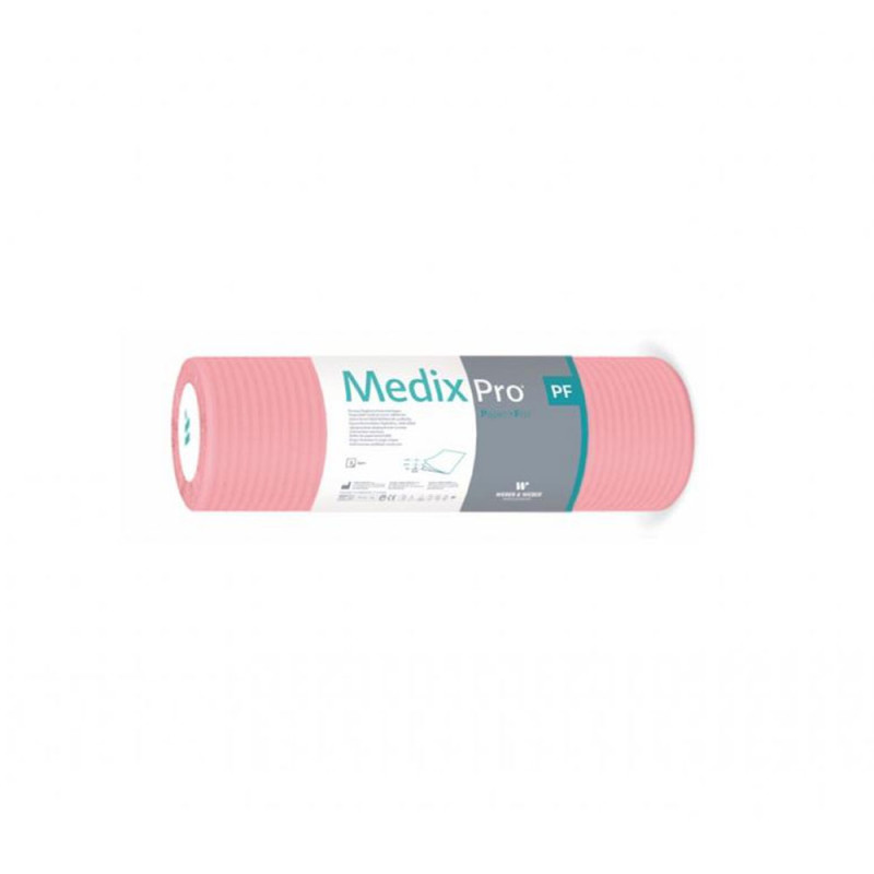 Podkład higieniczny na rolce 38cm x 50cm różowy podfoliowany 54g MedixPro 80szt