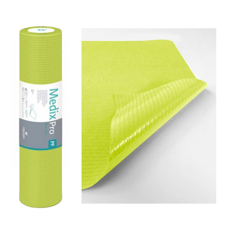 Podkład higieniczny na rolce 50cm x 50cm limonkowy podfoliowany 54g MedixPro 80szt