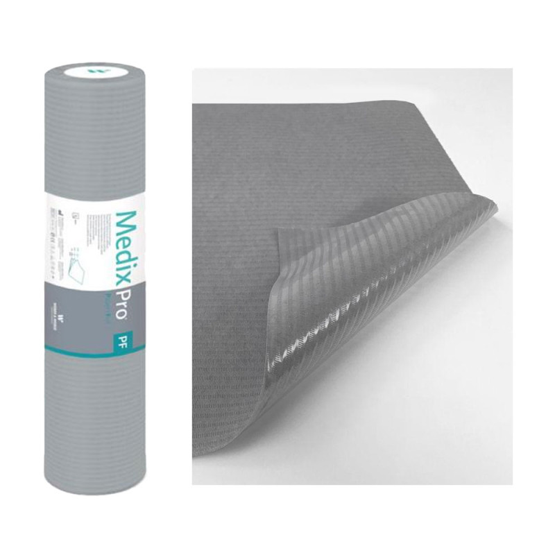 Podkład higieniczny na rolce 50cm x 50cm szary podfoliowany 54g MedixPro 80szt