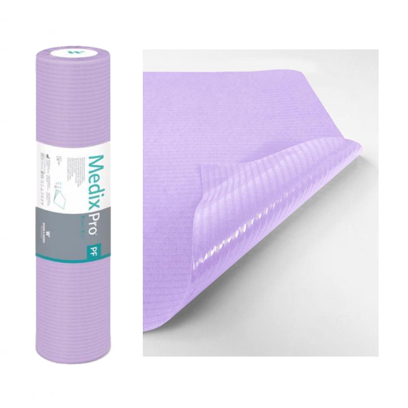 Podkład higieniczny na rolce 50cm x 80cm fioletowy podfoliowany 54g MedixPro 50szt