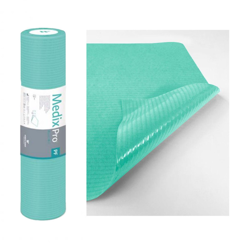 Podkład higieniczny na rolce 50cm x 80cm zielony podfoliowany 54g MedixPro 50szt