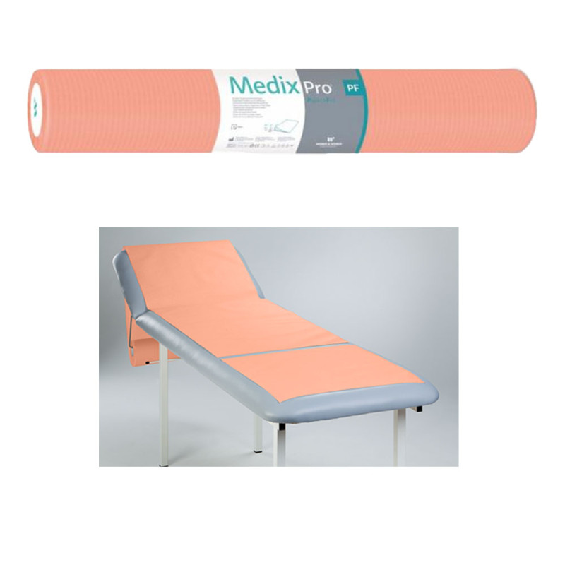 Podkład higieniczny na rolce 70cm x 50cm morelowy podfoliowany 54g MedixPro 80szt