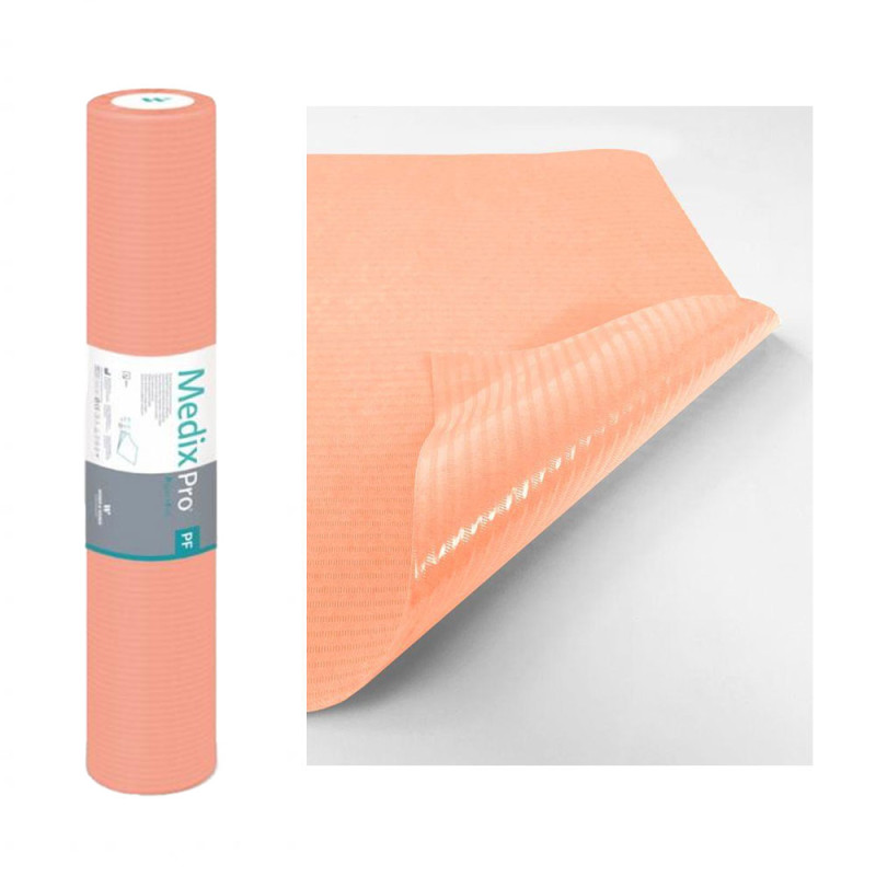 Podkład higieniczny na rolce 70cm x 50cm morelowy podfoliowany 54g MedixPro 80szt