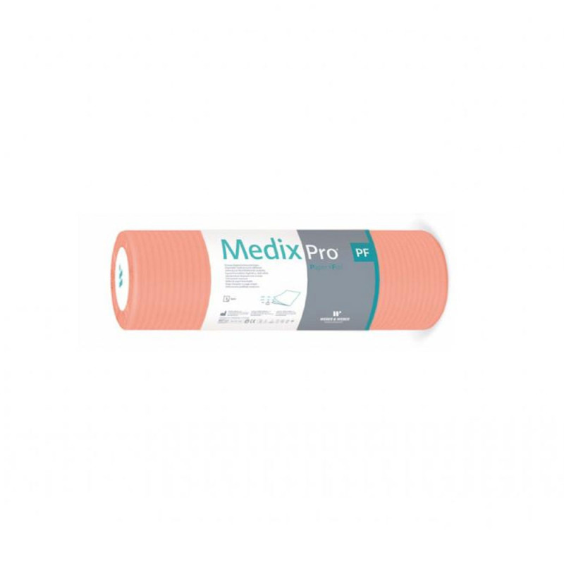 Podkład higieniczny na rolce 33cm x 50cm morelowy podfoliowany 54g MedixPro 50szt