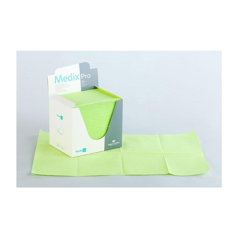 Podkład higieniczny 33cm x 48cm limonkowy podfoliowany 54g MedixPro 80szt