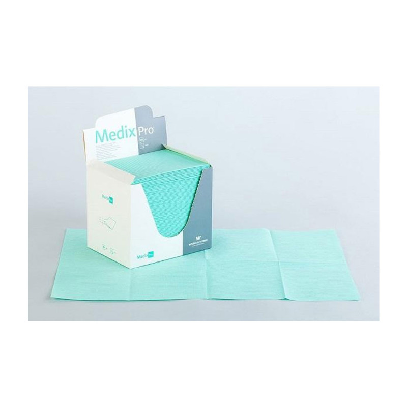 Podkład higieniczny 33cm x 48cm zielony podfoliowany 54g MedixPro 80szt