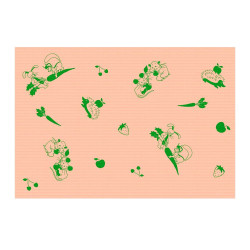 Podkład na przewijak dla niemowląt 50cm x 60cm morelowy podfoliowany 54g Its4kids 40szt